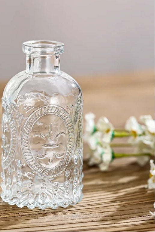 French Retro Embossed Glass Vase — View 20